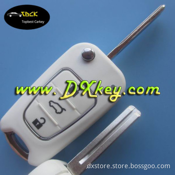New style White Color 3 button key shell for Hyundai ix35 key cover hyundai ix35 key